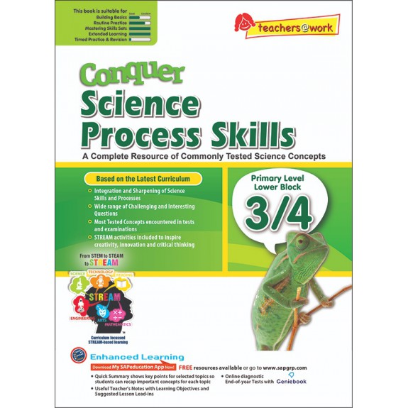แบบทดสอบวิทยาศาสตร์ภาอังกฤษ ป.3&4  Conquer Science Process Skills Primary Level Lower Block 3/4