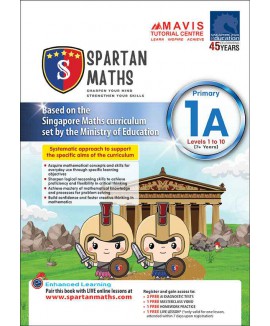 แบบฝึกหัดคณิตศาสตร์ Spartan Maths Primary 1A (Levels 1 to 10)