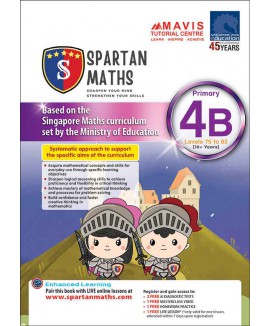 แบบฝึกหัดคณิตศาสตร์ Spartan Maths Primary 4B (Levels 75 to 83)