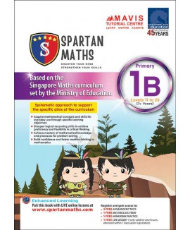 แบบฝึกหัดคณิตศาสตร์ Spartan Maths Primary 1A (Levels 1 to 10)