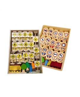เครื่องหมายจราจร ป้ายเตือน-ป้ายบังคับ (ความคิดสร้างสรรค์)