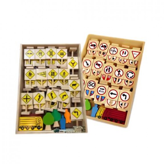 เครื่องหมายจราจร ป้ายเตือน-ป้ายบังคับ (ความคิดสร้างสรรค์)