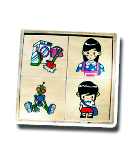 เกมจับคู่กิจกรรมครอบครัว/ 12 ชิ้น