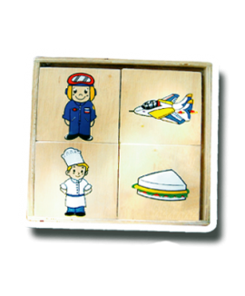 เกมจับคู่กิจกรรมอาชีพ/ 12 ชิ้น