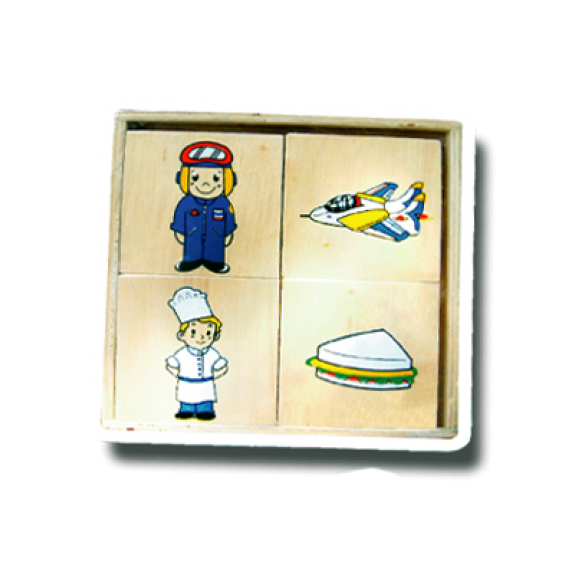 เกมจับคู่กิจกรรมอาชีพ/ 12 ชิ้น