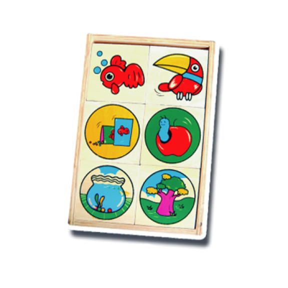 เกมจับคู่ สัตว์ , อาหาร , ที่อยู่ /24 ชิ้น