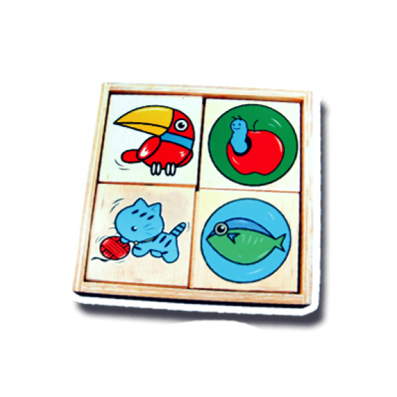 เกมจับคู่ สัตว์ , อาหาร/16 ชิ้น  (เกมการศึกษา)