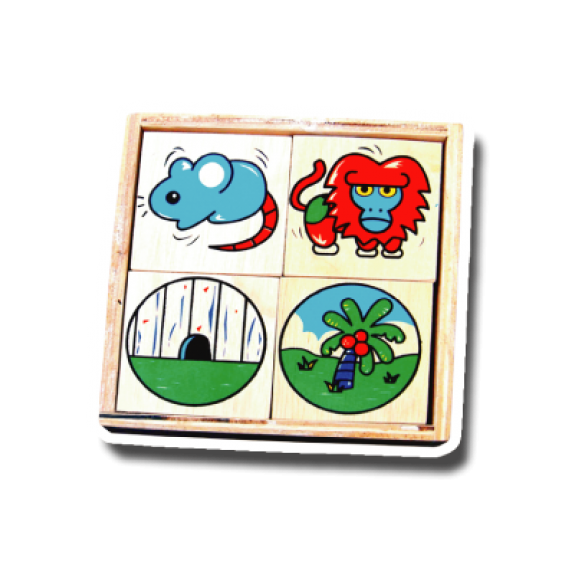 เกมจับคู่ สัตว์ , ที่อยู่ / 16 ชิ้น