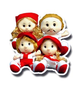 ตุ๊กตาครอบครัว | ชุดละ 4 ตัว