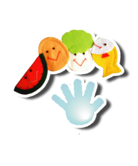 หุ่นนิ้วมือ ชุด อาหารดีมีประโยชน์