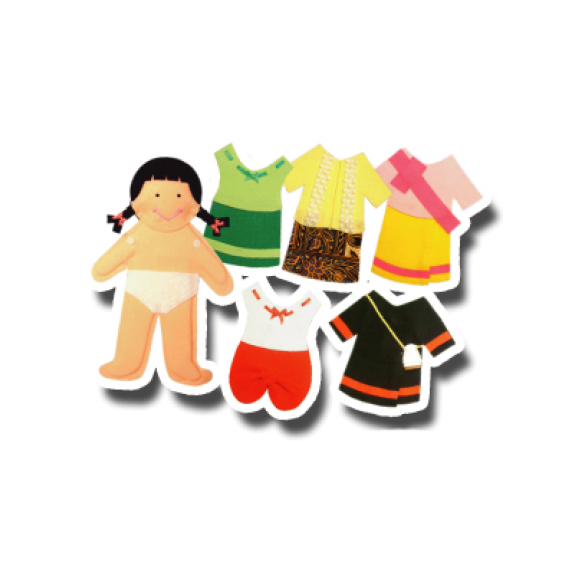 ชุด หนูน้อยฝึกแต่งตัว 4 ภาค
