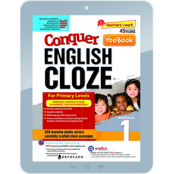 EBook--Conquer ENGLISH CLOZE Workbook Primary 1