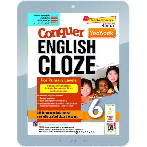 EBook--Conquer ENGLISH CLOZE Workbook Primary 6