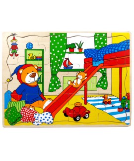 ภาพจิ๊กซอว์ ห้องนอนน้องหมี (12 ชิ้น)